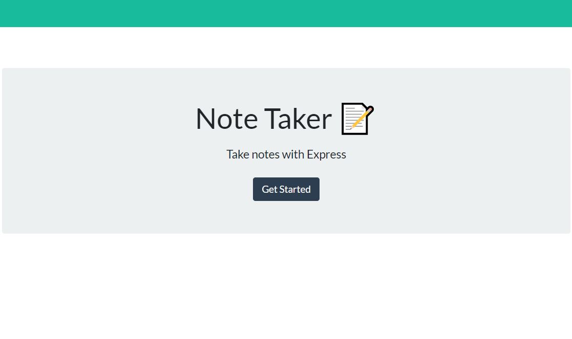 Note Taker Site Image