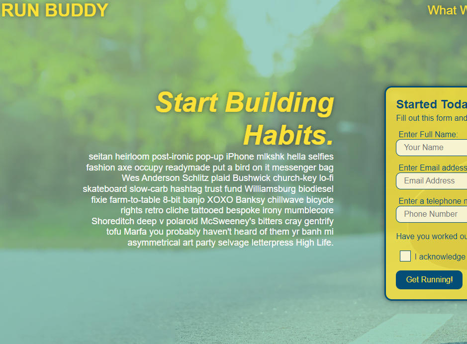 Run Buddy Site Image